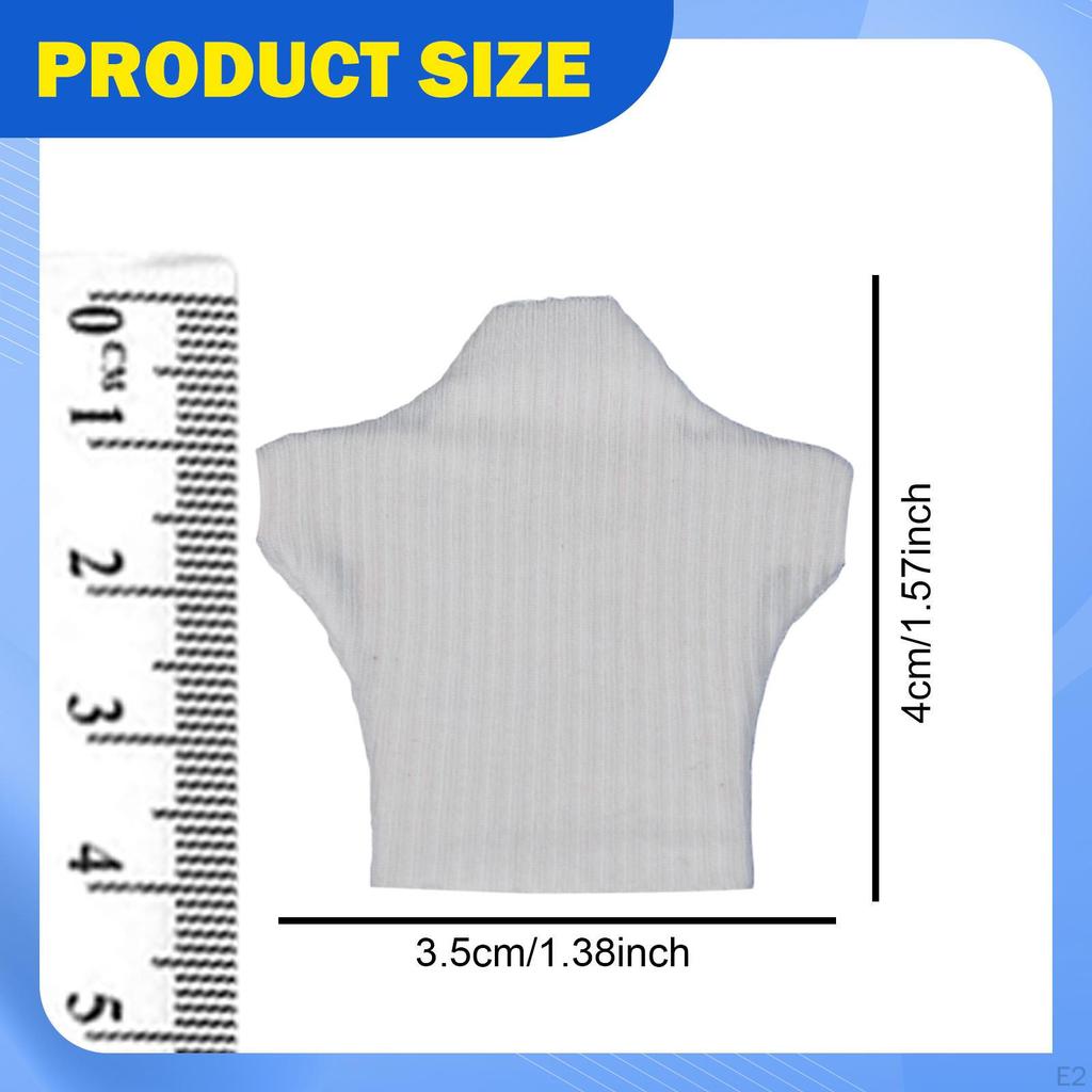 1/12 Doll Miniature T-Shirt, Short-Sleeved Pullover, Turtleneck, Model Accessory, Suitable for