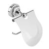 1PC Polished Bathroom Toilet Roll Paper Holder Rack Wall Mounted Tissue Cover Silver