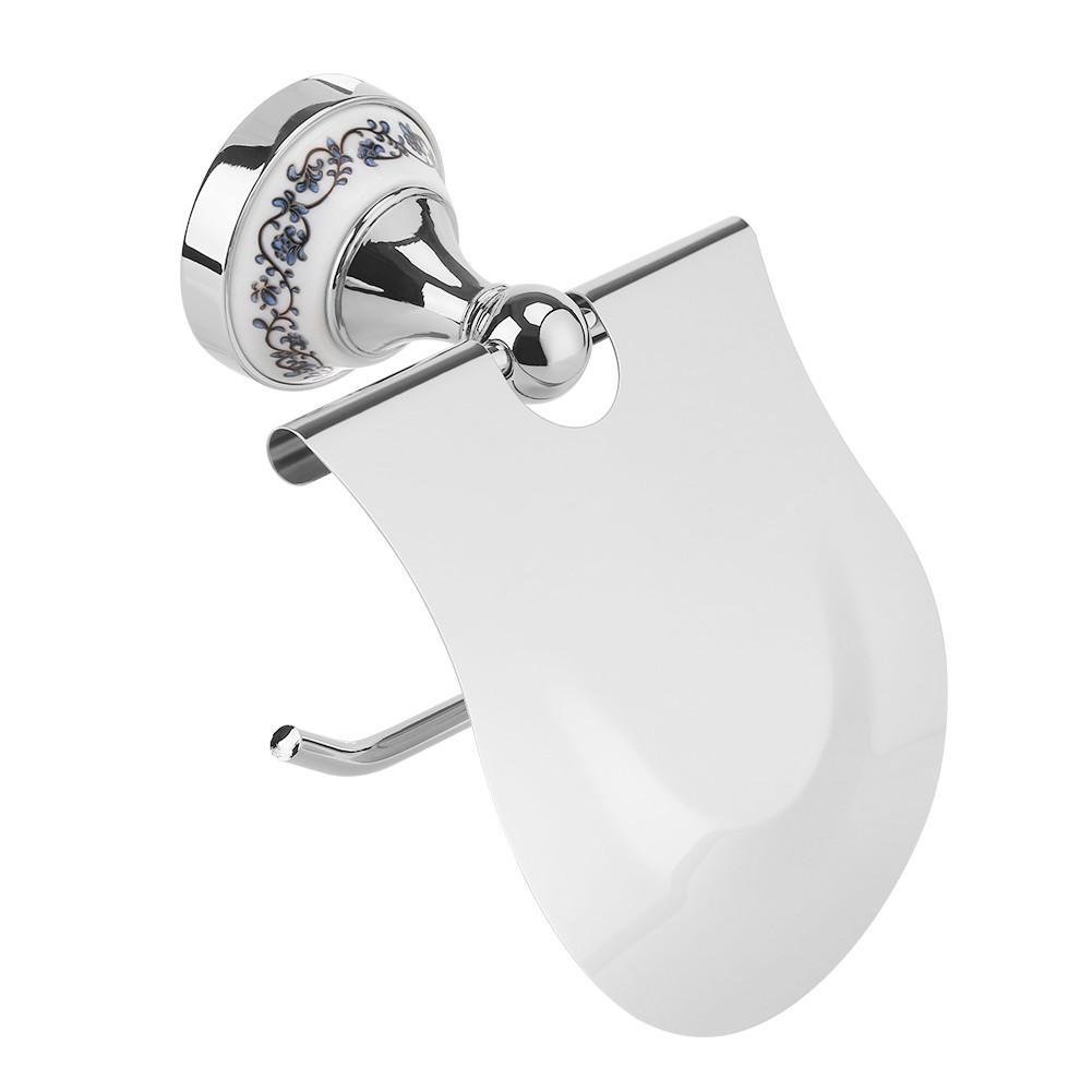 1PC Polished Bathroom Toilet Roll Paper Holder Rack Wall Mounted Tissue Cover Gold