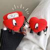 Corazón Rojo de Dibujos Animados para Airpods Pro 2 Protector de Auriculares Inalámbricos para Airpods 1 2 3 Estuche de Silicona para Auriculares con Llavero