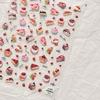 5D Pudding Jelly Dessert Fruit Cherry Pink Claw Print Bowknot Tie Knot Love Heart Stars Nail Art Sticker Adhesive Manicure Decal