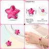 New Copper Bow Star Love Pink Series Charm Beads Suitable For 3Mm Original Bracelet Diy Fashion Jewelry Gift