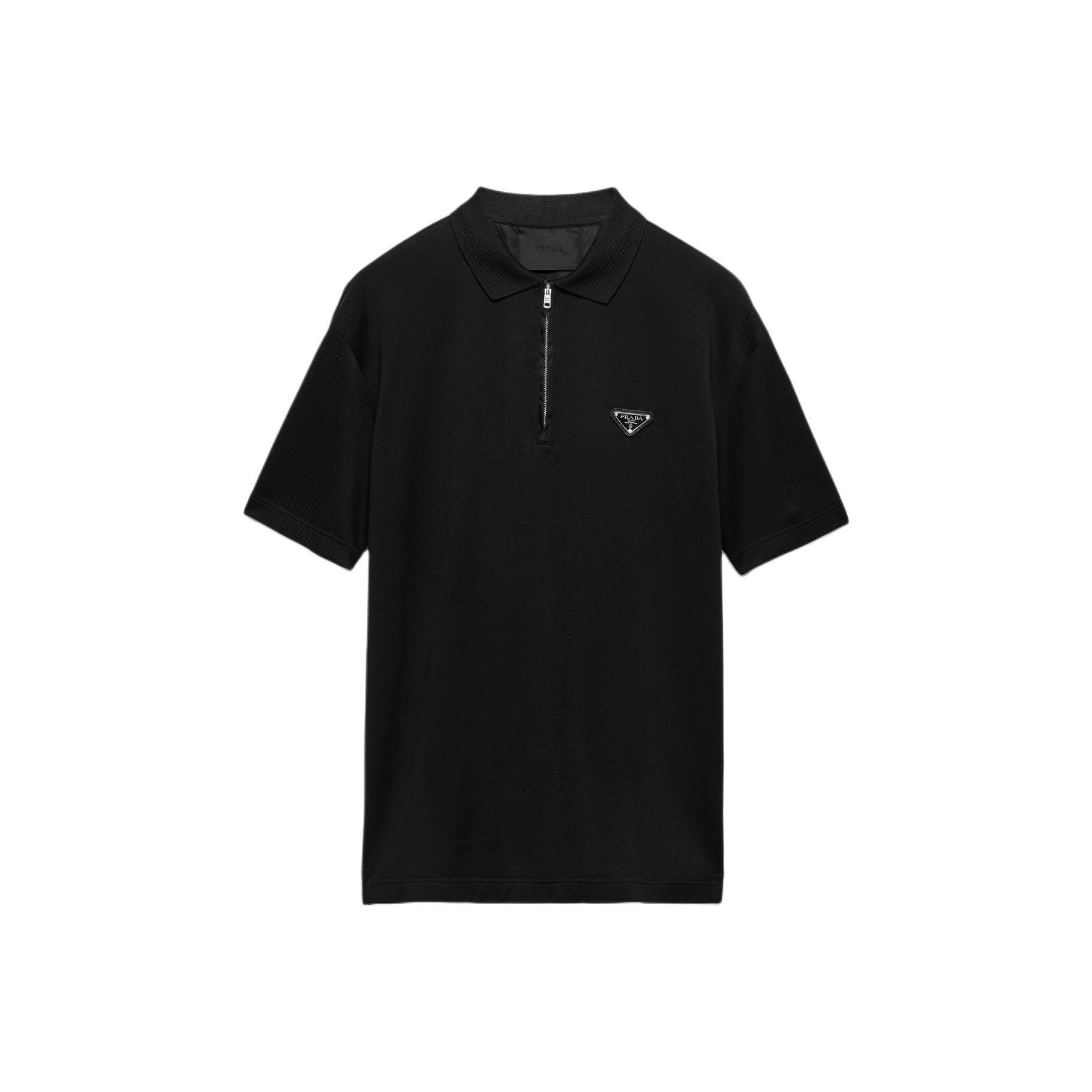 Prada zip logo polo shirt UJN903-1YR4-F0002-S-OOO