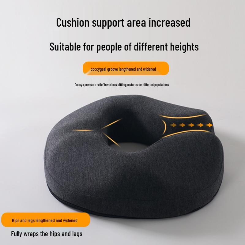 Memory Foam Seat Cushion for Hemorrhoid Relief, Pregnancy, Episiotomy, Coccyx Support, and Long Sitting Sessions