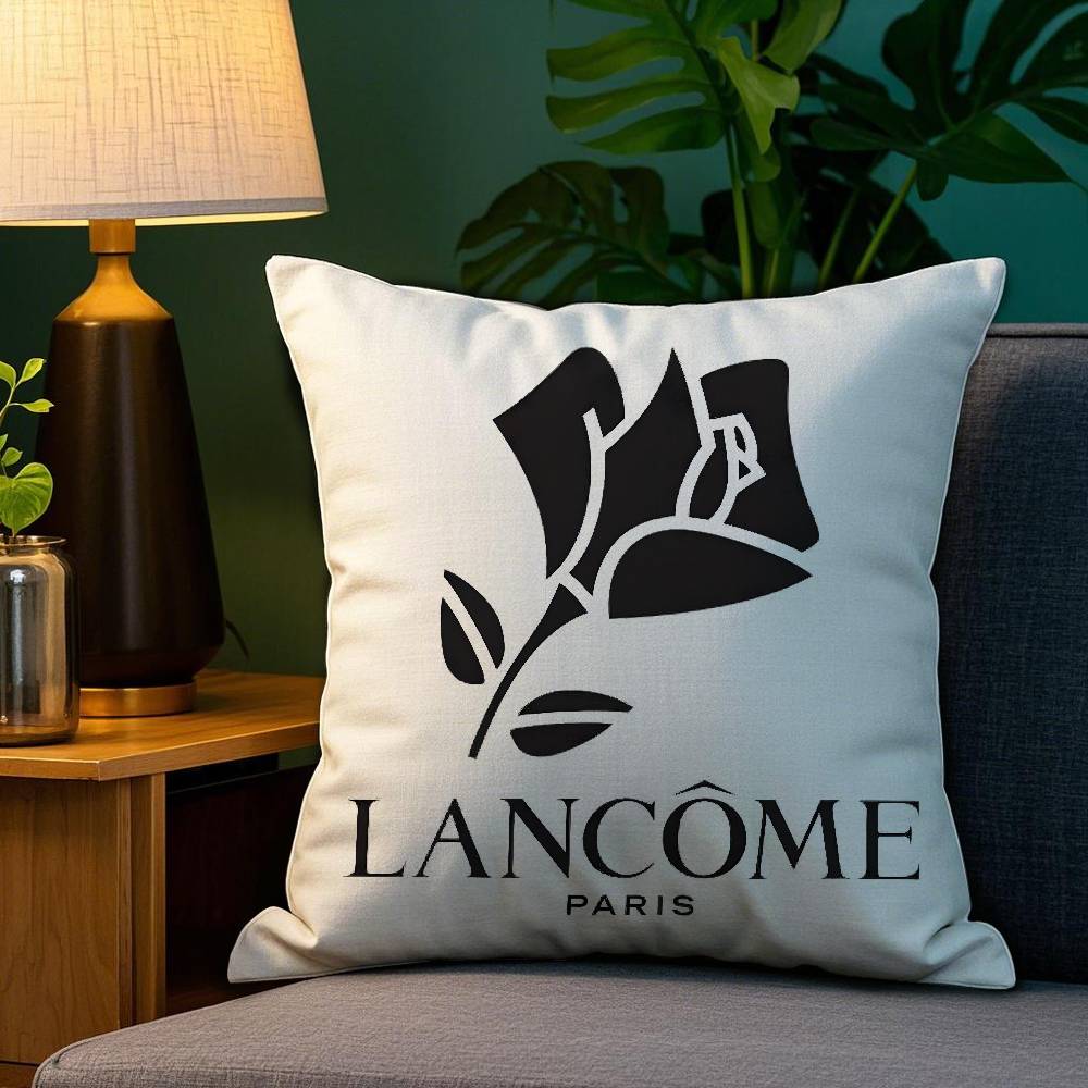 

Fashion pattern L-L-LancomeS Pillow Case Home Double-sided Printing Short Plush Colorfast Microfiber Cushion Cover 12x12Inch