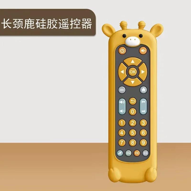 Non-Toxic Infant Simulation Tv Remote Control Toys With Music And Light Musical Baby Toy Sensory Remote Kid Baby Toys For 1 2 3 Year Old