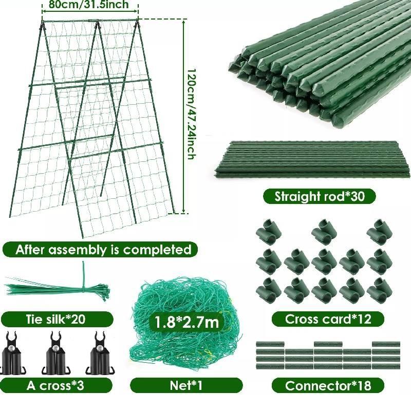 

Frame Cucumber Trellis Vegetable Detachable Covered Plastic Tools Garden
