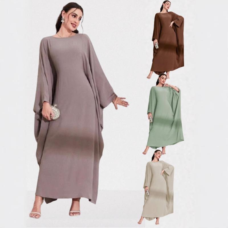 Fashionable and Elegant Women's Bat-sleeve Round-neck Dress