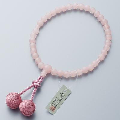 Altar Shop Takita Prayer Beads for Rose 7mm Pure Silk Sanskrit Bead Bag Kyoto Prayer Beads That Can Be Used by All Certificate Included [Buddhist