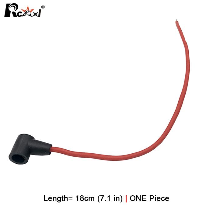 Rcexl Remote Controlled Nitro Engine Glow Plug with AWG 18 Silicone Wire Spring Self-Locking Structure