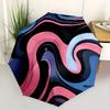 1pc Abstract Swirls Automatic Open/close Folding Umbrella, Compact Portable Travel Umbrella,Cute Umbrella, Durable Construction yy250804051