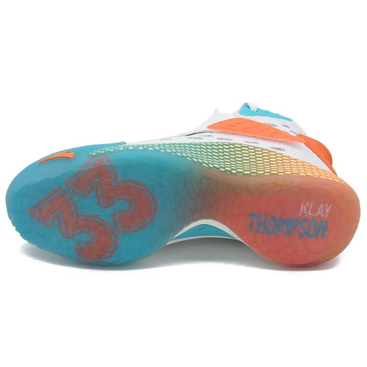 New Anta KT5 Klay Thompson Abrasion Resistant Breathable High Top Basketball Shoes Men's White Multicolor 11941101-11