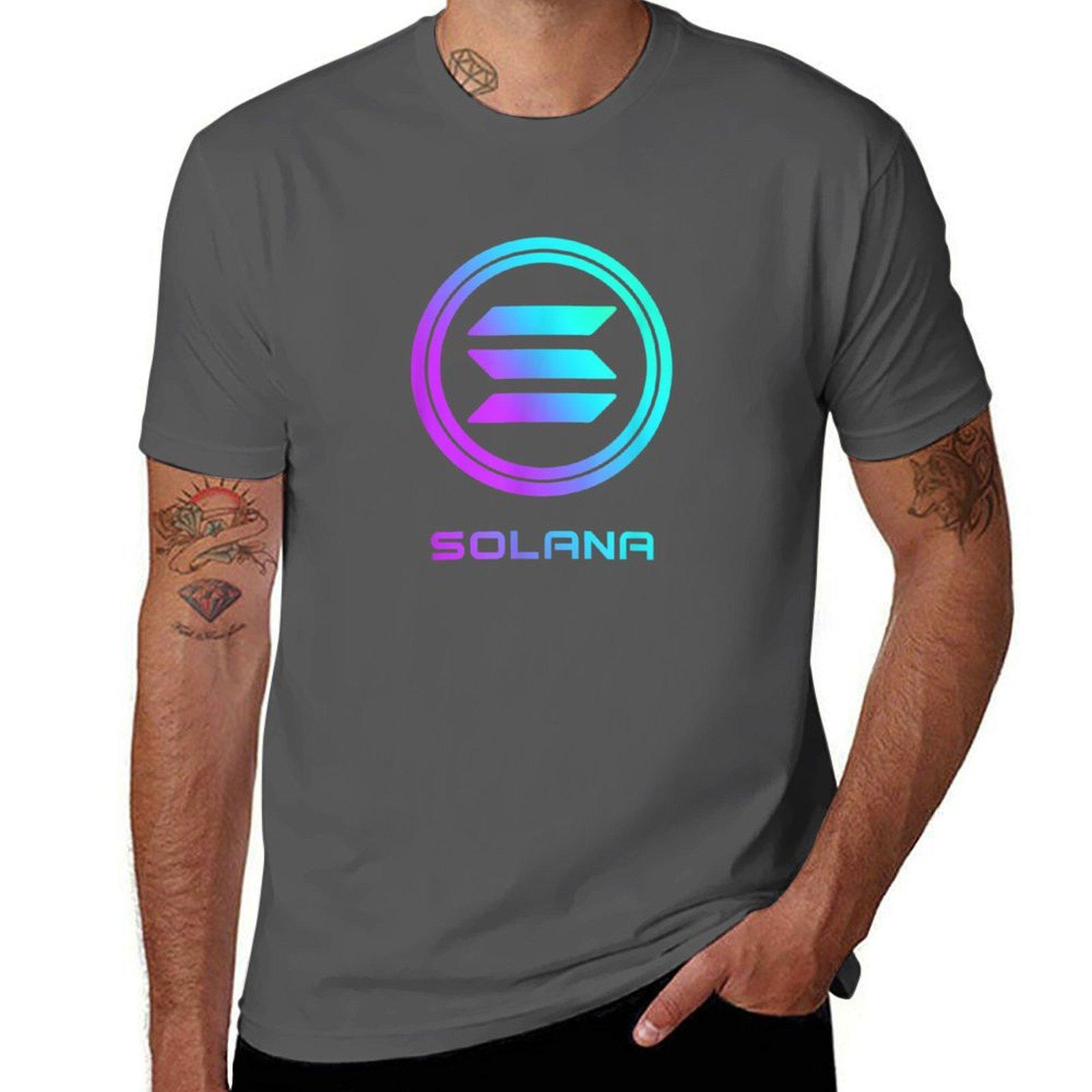 

Solana cryptocurrency Solana SOL T-Shirt vintage graphic tee man t shirt man clothes for a boy mens workout shirts 4XL