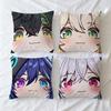 Face Impact Cushion Cover Soft Case Genshin Sofa Living Game Room Home Comfortable Office Decor Protective Q Cute Pillow