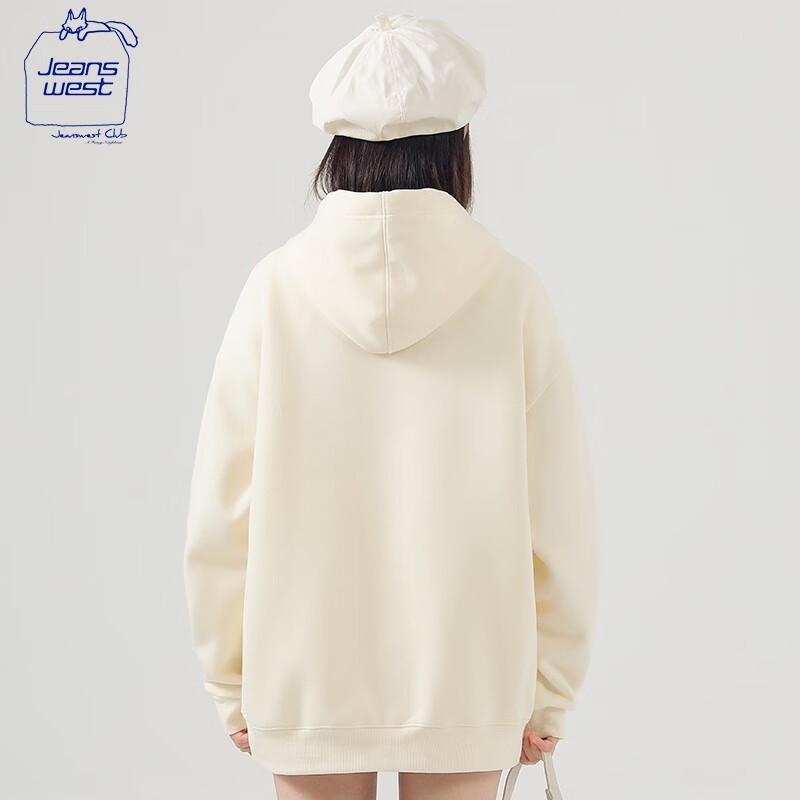 JEANSWEST CLUB Women's Thickened Casual Loose Hoodie