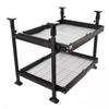 2 Tier Sliding Pull Out Drawer Organizer Carbon Steel Pull Out Cabinet Drawer Organizer for Kitchen