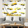 Custom Name Excavator Print Tapestry, Backdrop, Easy Setup, Ideal for Bedroom, Office & Living Room, with Aesthetic Wall Hanging Decor.