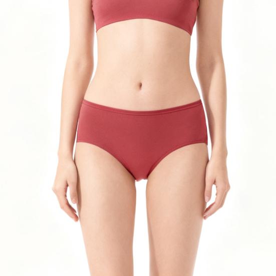 Women's Cotton Hipster Panties Cheeky Stretch Soft Bikini Underwear Mid Rise Full Coverage Ladies Briefs