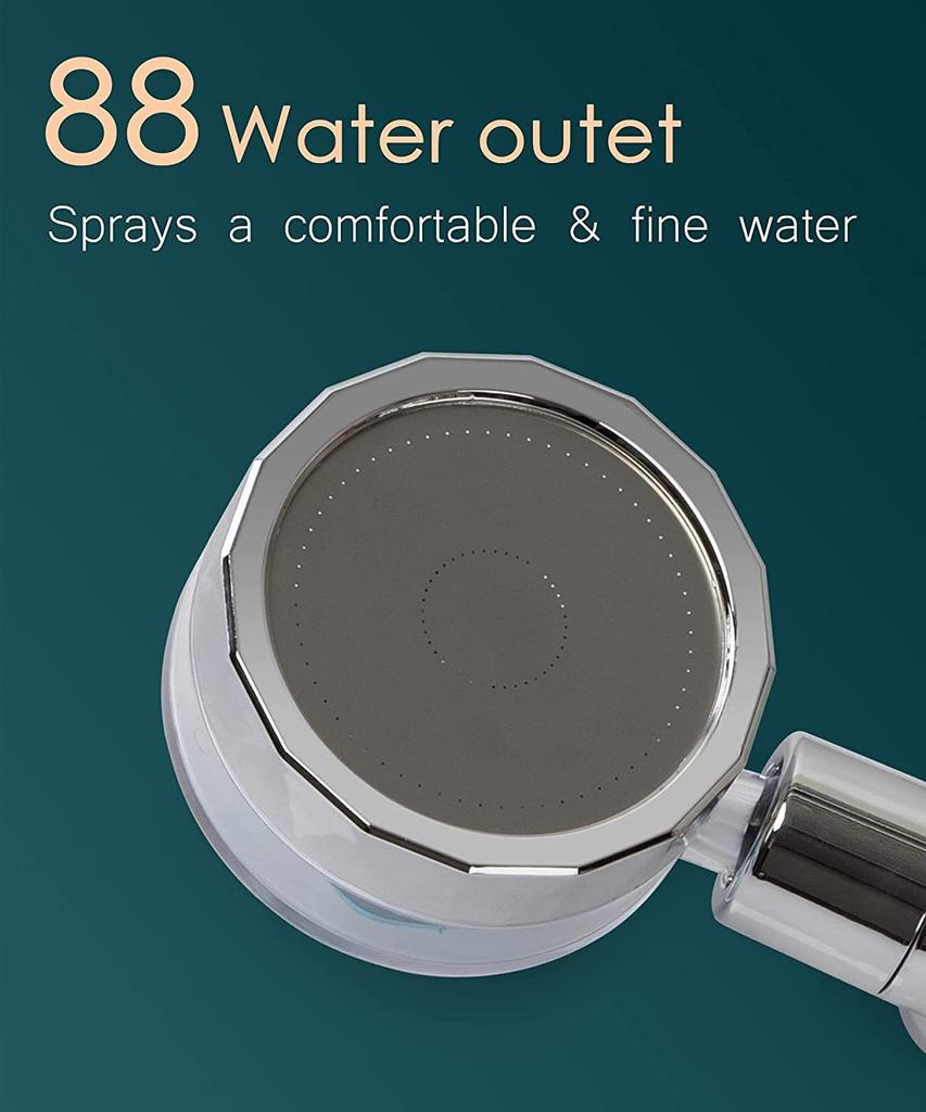 Turbocharged Shower Head Filter Rainfall Shower Head Water Saving High Pressure Shower Head Bathroom High Pressure Shower Head