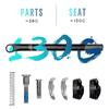 Carbon Fiber Bicycle Seat Post With 5 20 Offset Round Head Clamp Included 27.2mm/31.6mm Diameter