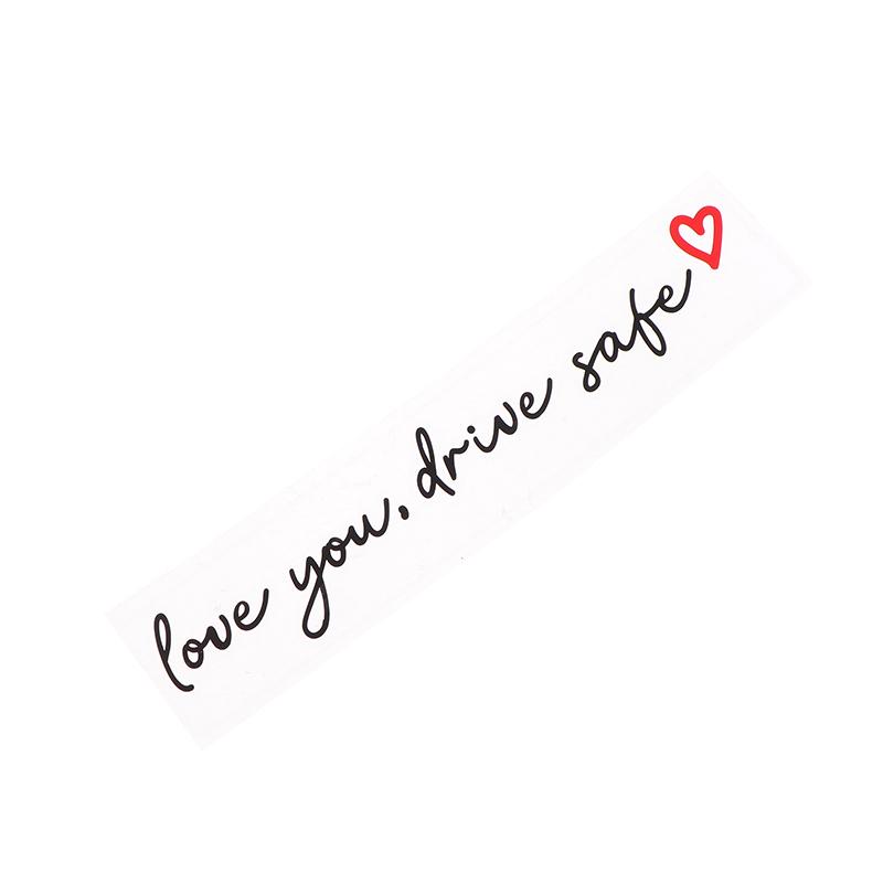Love You Drive Safe Car Mirror Stickers Affectionate Reminder Heartfelt Safety Reminder For Women Drivers Car Interior Sticker