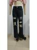 High Waist Wide Leg Ripped Jeans for Women - Slimming and Trendy