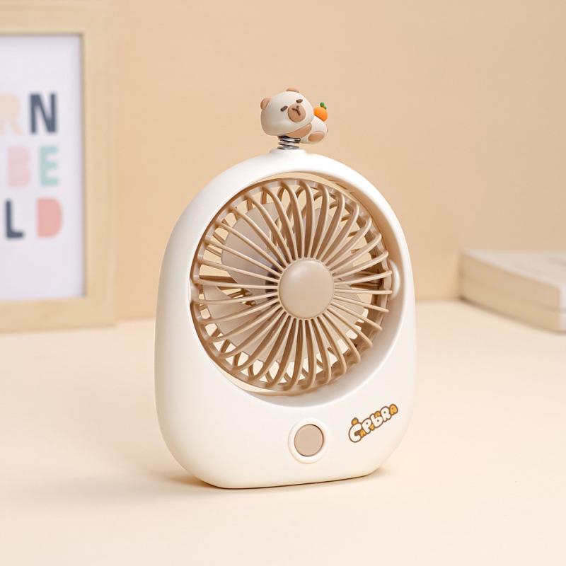 Capybara USB Portable Desktop Fan for Dorms & Students - Cute, Compact, and Electric 124*49*176mm