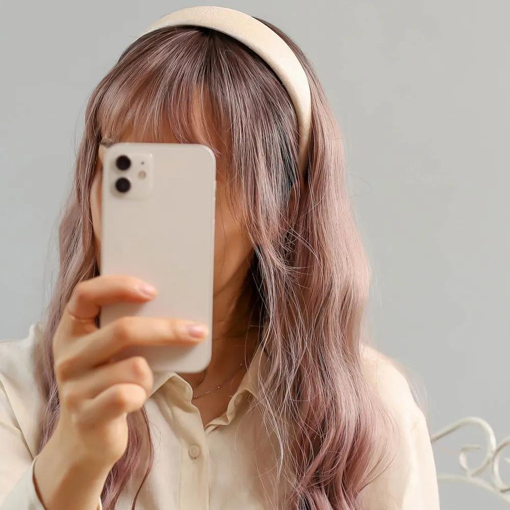 Plain Headband Plain Headband Angel Shushu Satin Pearl Volume Hairband Ivory Ju Vidastory