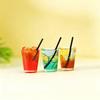 Miniature Toy Cocktail Drinks Doll Toys Dollhouse Accessories Miniature Model Toy Pretend Play for Doll House Decor Doll