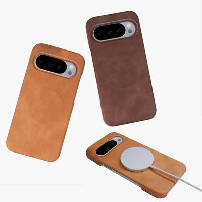 Bezrámečkový nárazuvzdorný tvrdý kryt z ovčí kůže pro Google Pixel 10 9 Pro XL Pixel 9A 10Pro XL Kryt s magnetickým bezdrátovým nabíjením