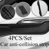 4PCS Door Mirror Cover Anti-collision Protection Strip, Silicone Sticker, Side Protection, Anti Scratch and Anti Scratch Strip