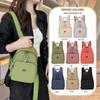 Mori Style Women's Nylon Backpack: Versatile, Solid Color, Fashionable, Casual, and Compact Shoulder Bag