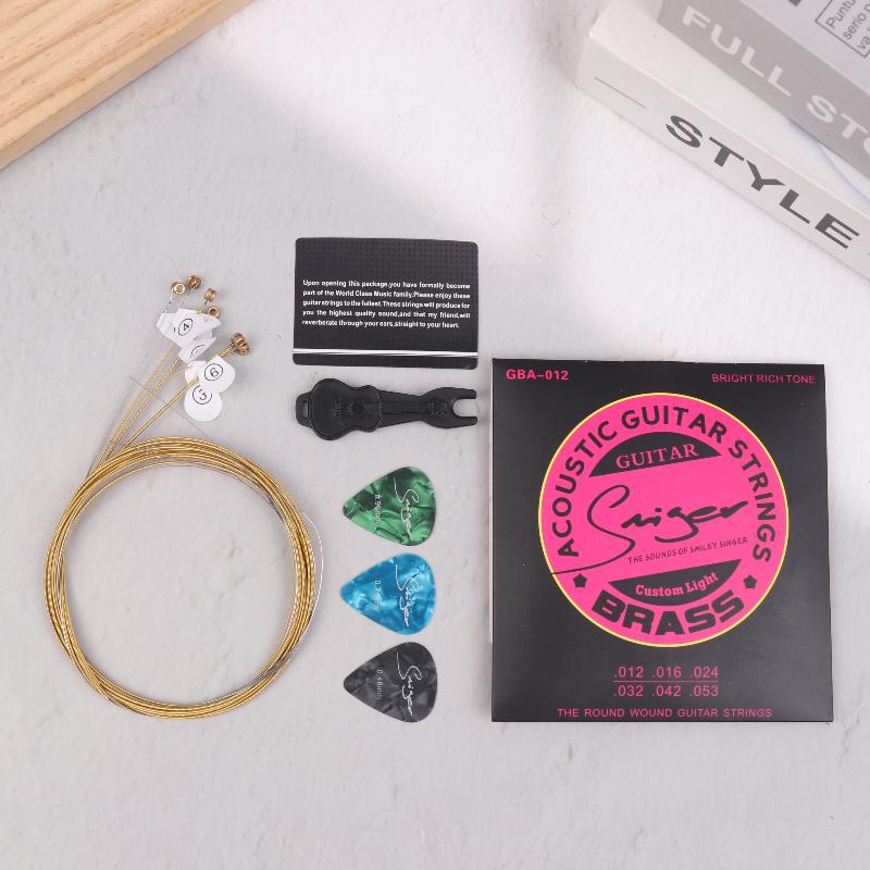 New Acoustic Guitar Strings Smooth Feel Non-oxidation Ballad Guitar String Set Ethnic Plucked Instrument Accessories