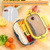 Double Layered Fruit Lunch Box Divided Into Compartments Microwave Oven Specifically Designed Office Workers To Reduce Body Fat