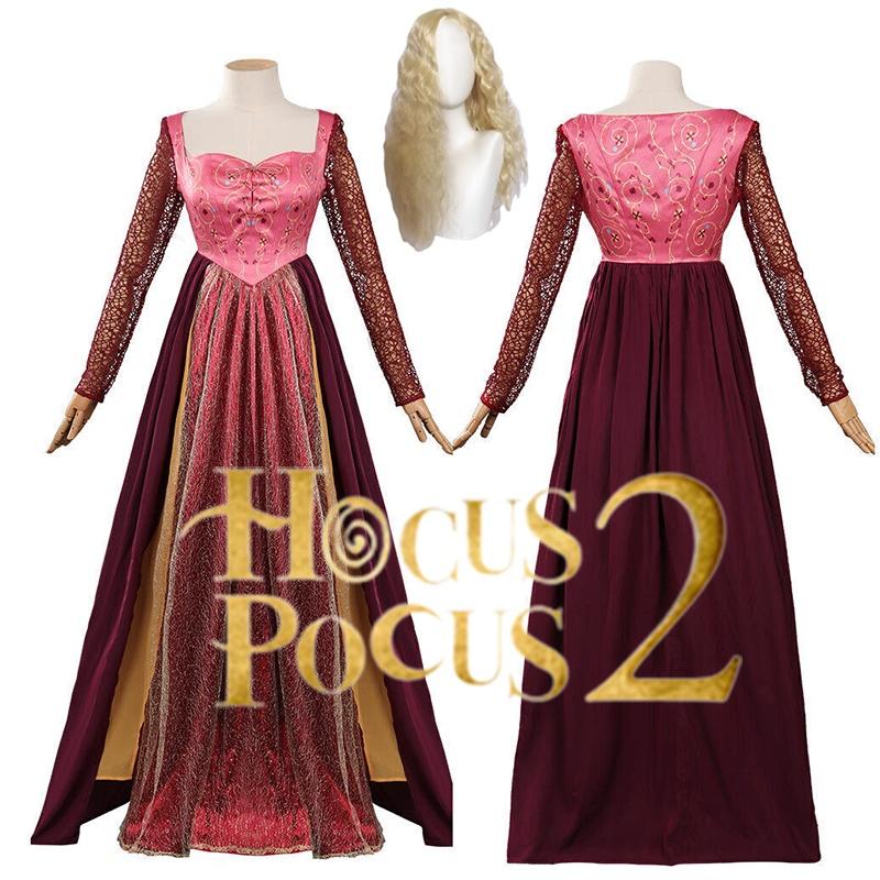 Pocus Sarah Hocus Sanderson Cosplay Costume Wig Winifred Mary Halloween Carnival