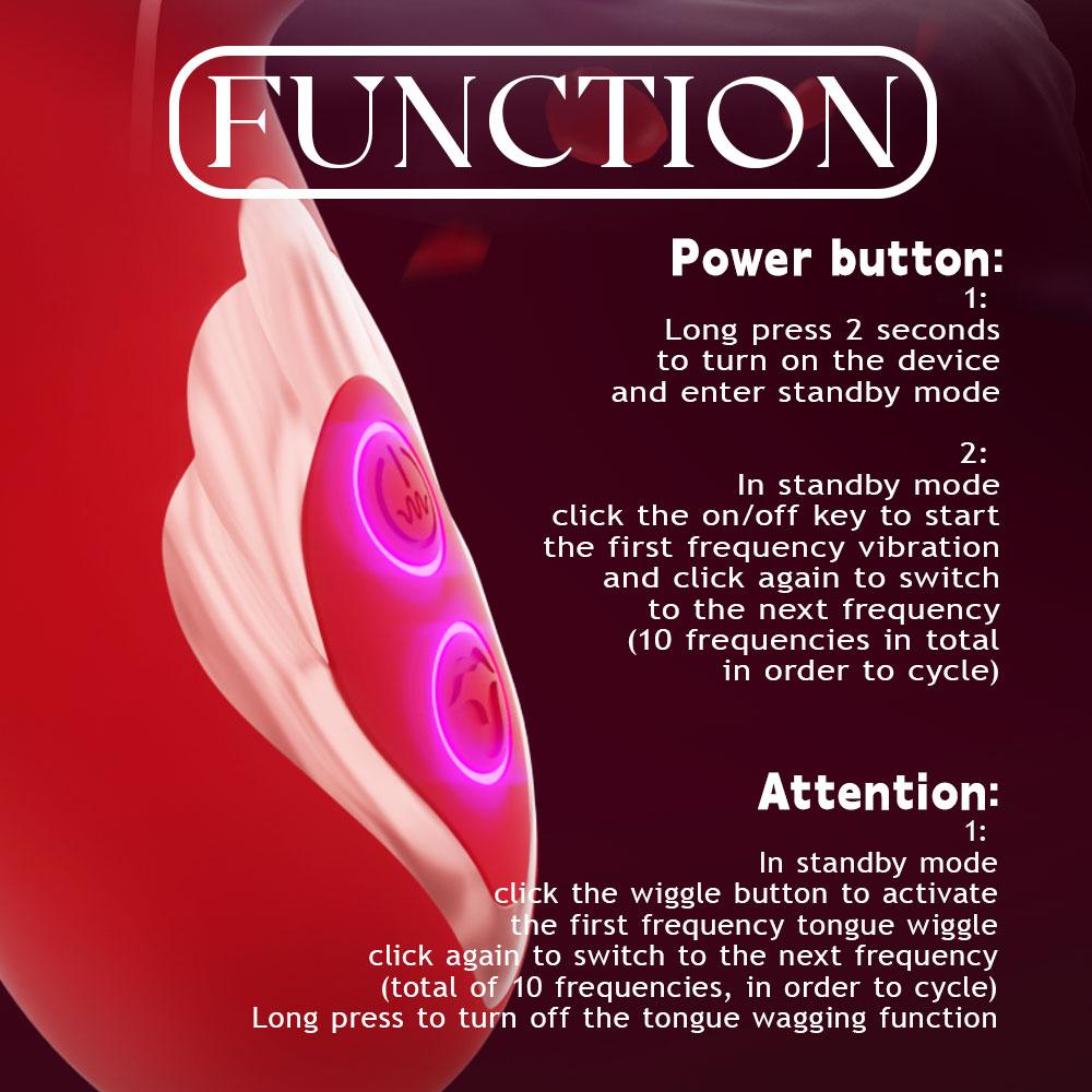 G-spot Vibrator Dildo Sex Toys 10 Patterns Tongue Licker Vibrator Clitoral Stimulator Female Masturbator Adult Female Sex Toys