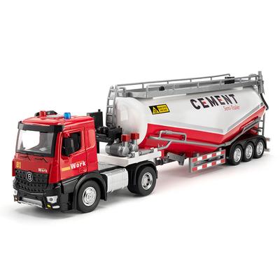 1/18 Extended Version Alloy Powder Transport Vehicle Model Toy Metal Diecast Truck Waterable and Detachable Body Toys for Child