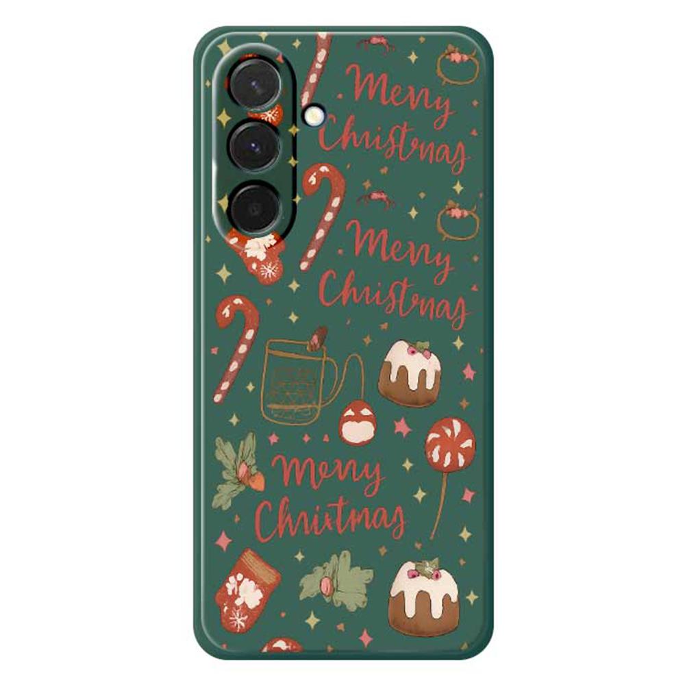 

Чехол для Samsung Galaxy A36 5G с принтом «Счастливого Рождества», ТПУ задняя крышка для телефона с прямыми краями Green