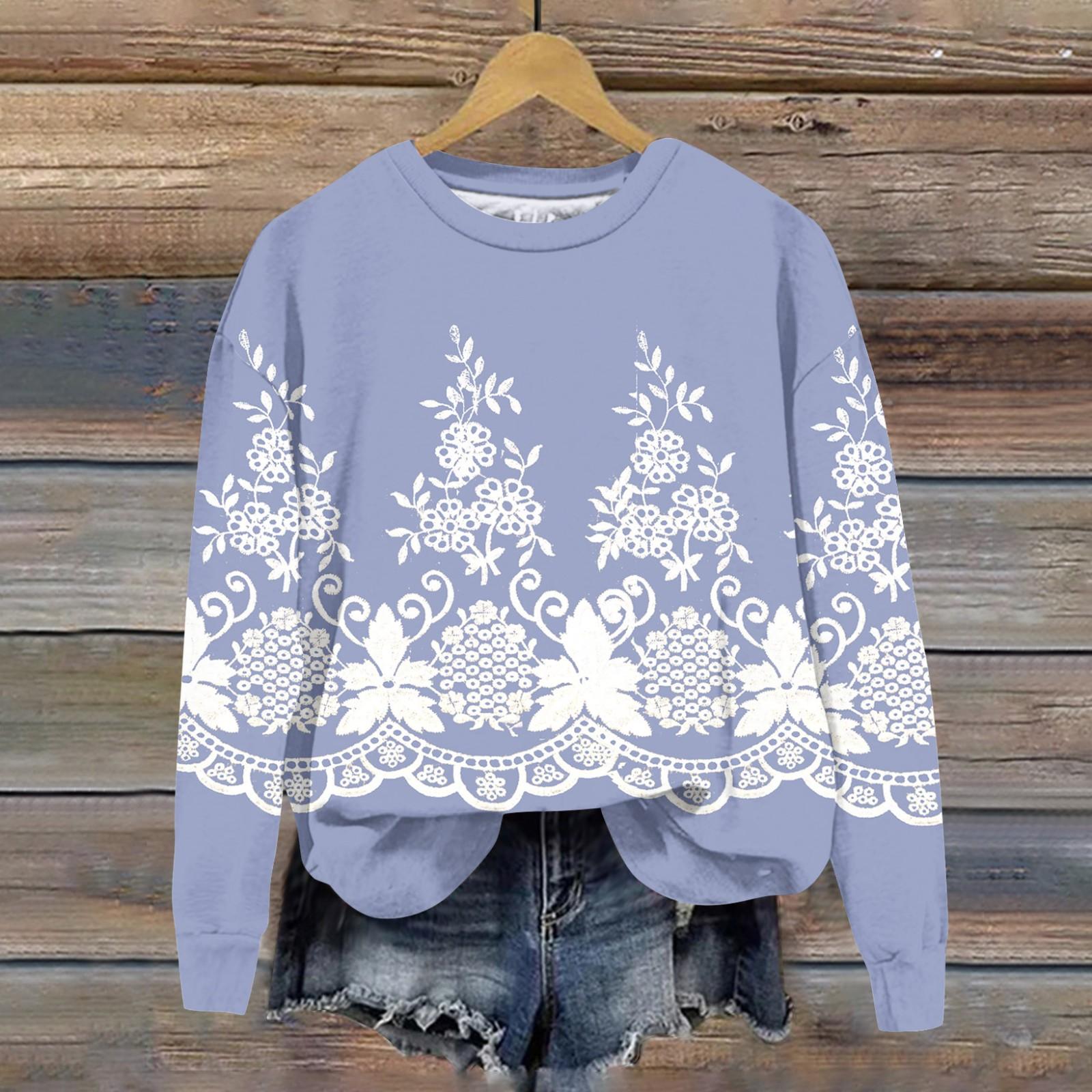 

Женская свободная повседневная толстовка с круглым вырезом и длинными рукавами, модный топ с длинными рукавами XL фиолетовый