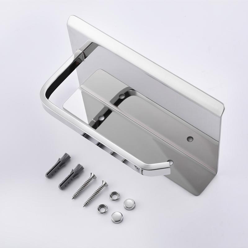 

Black/Gold/Silver/Grey Toilet Paper Holder Bathroom Wall Mount Multifunction WC Paper Phone Holder Shelf Towel Shelf Accessories