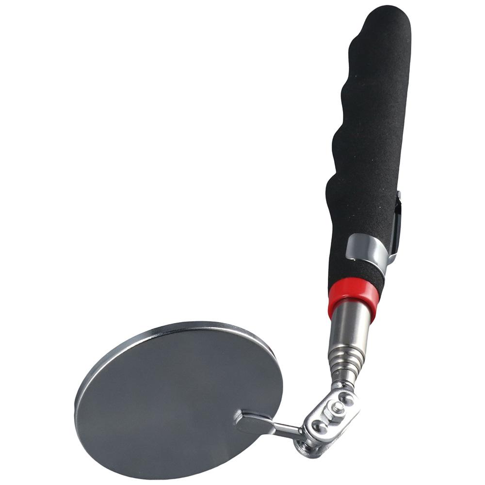 Stainless Steel Telescoping Inspection Mirror Extends 24-73cm Inspection Tool Automotive