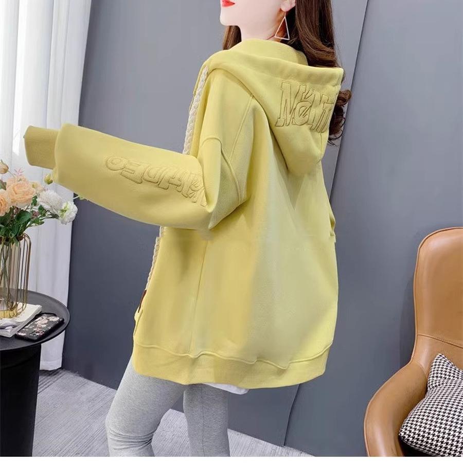 Spring Autumn Lightweight Lazy Style Loose Versatile Hoodie Jacket Trendy