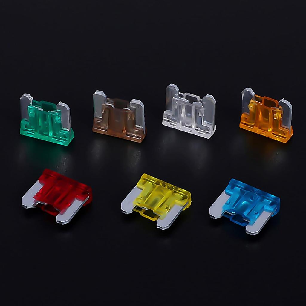 LeTradeJP Low Profile Fuses, Car Fuses, Small Fuses, 70 Pieces (5A, 7.5A, 10A,