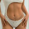 Sexy Metal Star Butterfly Waist Chain Beach Wind Waist Chain Pearl Chain Tassel Body Chain