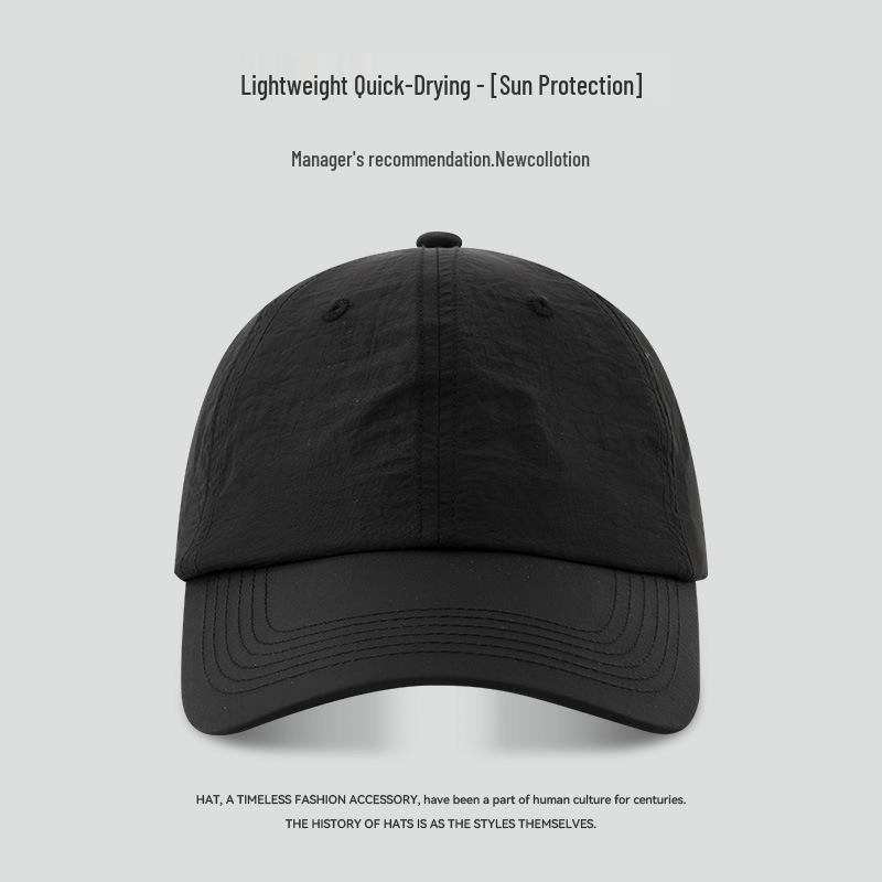 "65cm Unisex Solid Color Baseball Cap with Soft Top, Deepened and Widened Brim for a Slimmer Face Look."