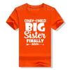 Only Child Expires 2024 Promoted To Big Brother Sister Pregnancy Announcement T-Shirt Cute Son Daughter Tee Family Clothes Gifts