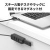 Buffalo USB-A 3.2Gen1 Bus Powered 4 Port Hub Black Top-In Model with Magnet [Windows/Mac Compatible] BSH4U325U3BK