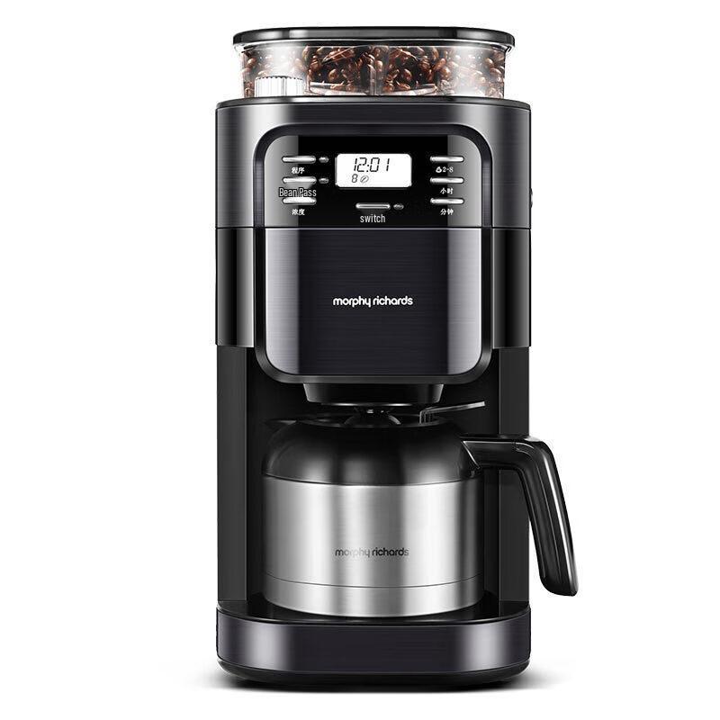Кофеварка Morphy Richards MR1028 с кофемолкой, штекер CN (адаптер в комплекте)
