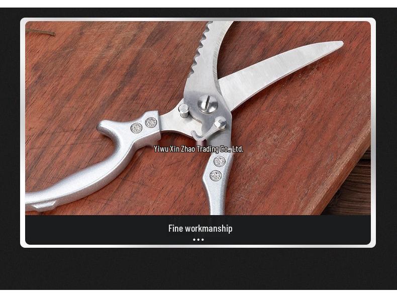 Seiko Multifunctional Stainless Steel Kitchen Scissors for Poultry and Bones
