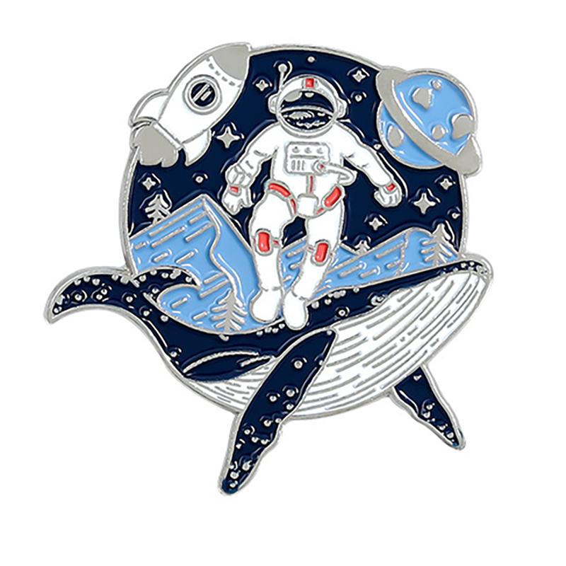 Whale Brooch Marine Animal Brooch Save Ocean Save Whale Enamel Clothing Accessories Backpack Brooch Badge Lapel Pins